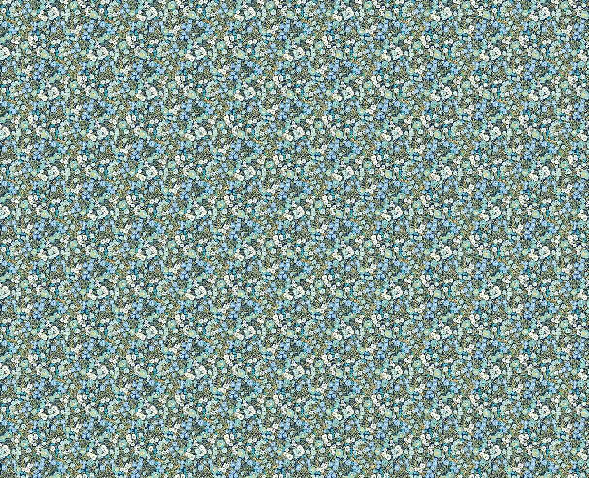 ohpopsi GHS50111W Flora Ditsy Blue Garden Wallpaper