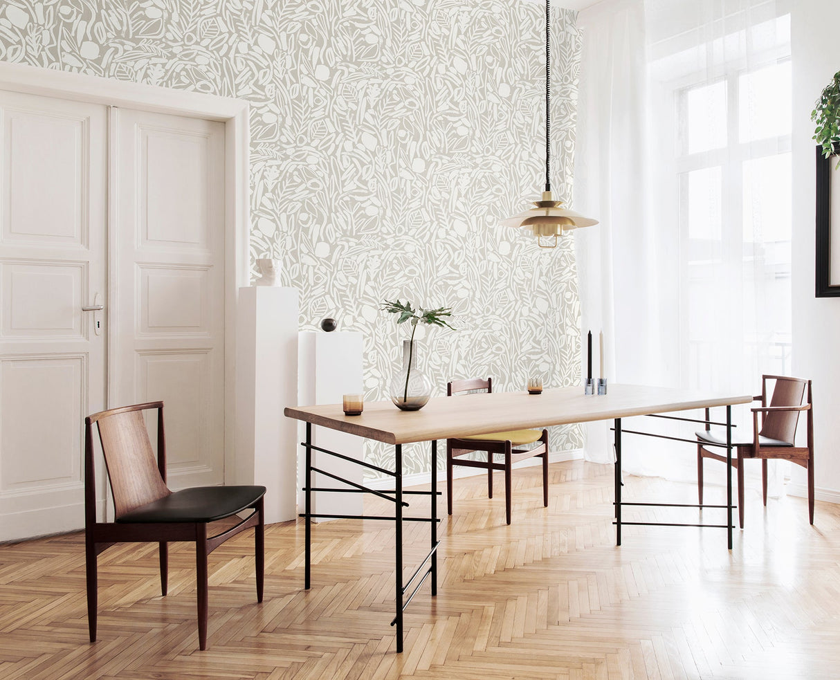 ohpopsi GHS50142W Verdure Stone Painted Botanical Wallpaper