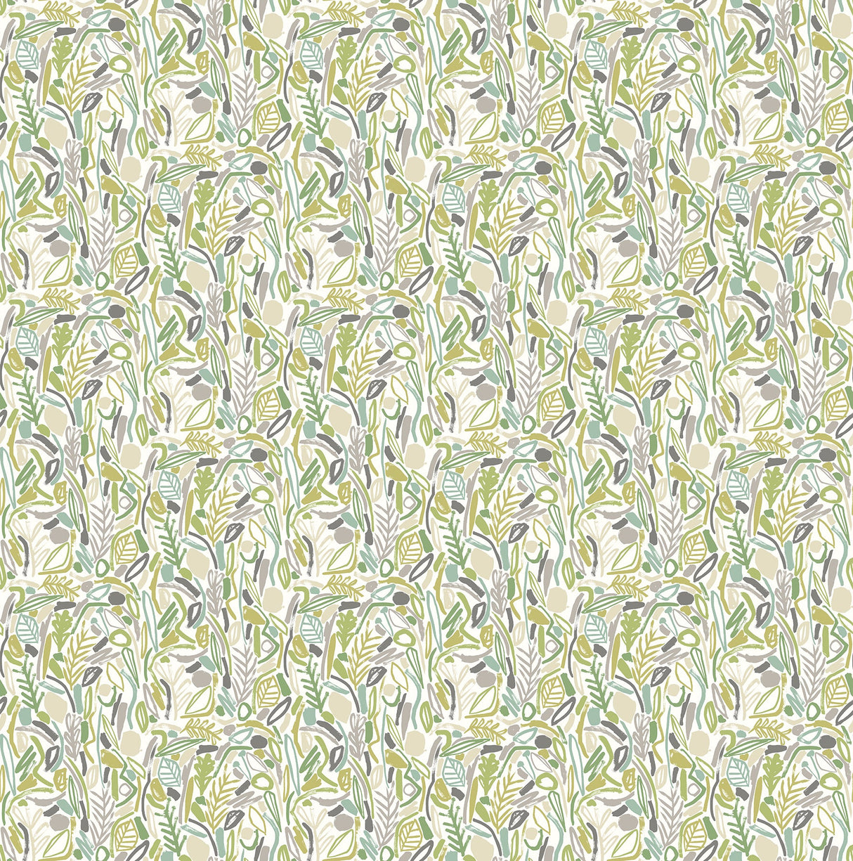 ohpopsi GHS50146W Verdure Lime Painted Botanical Wallpaper