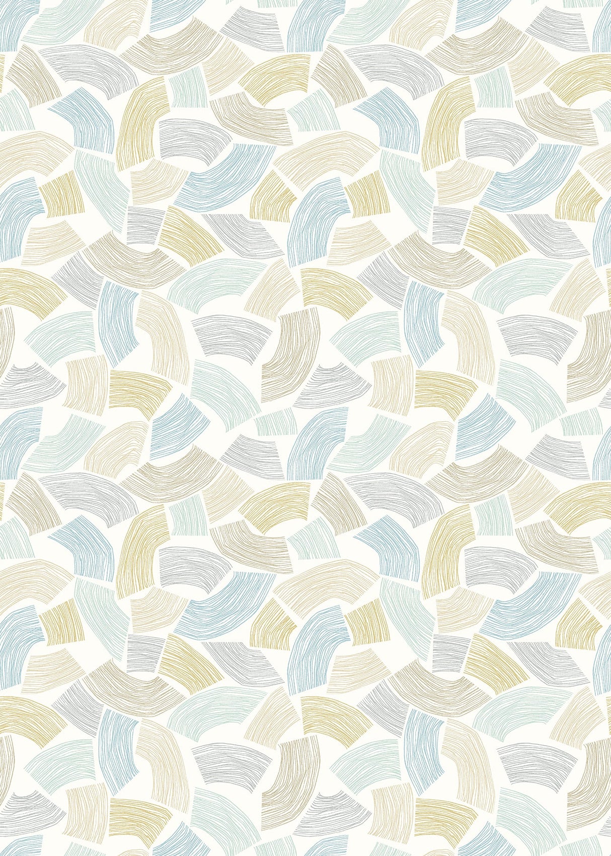 ohpopsi GHS50156W Elements Light Yellow Scribbled Arches Wallpaper