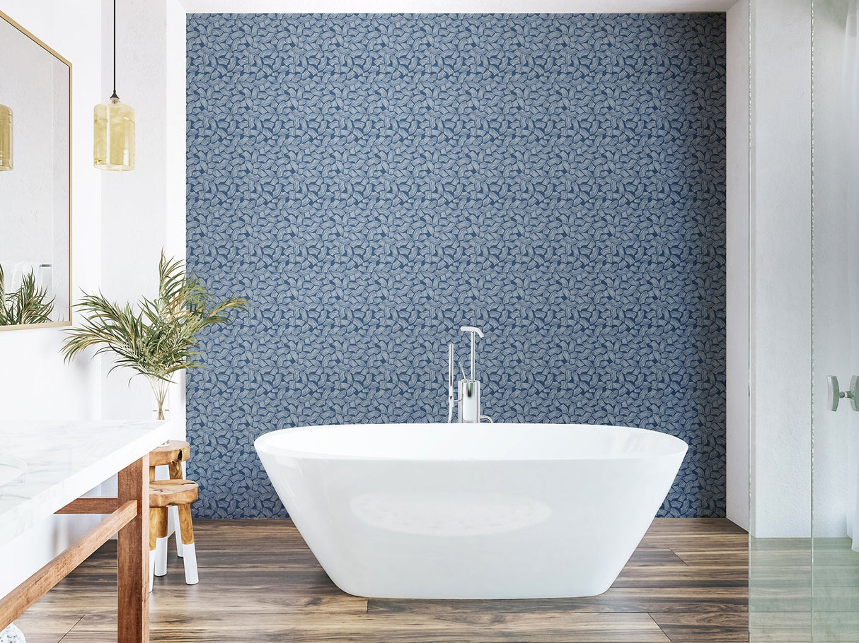 ohpopsi GHS50164W Elements Indigo Scribbled Arches Wallpaper