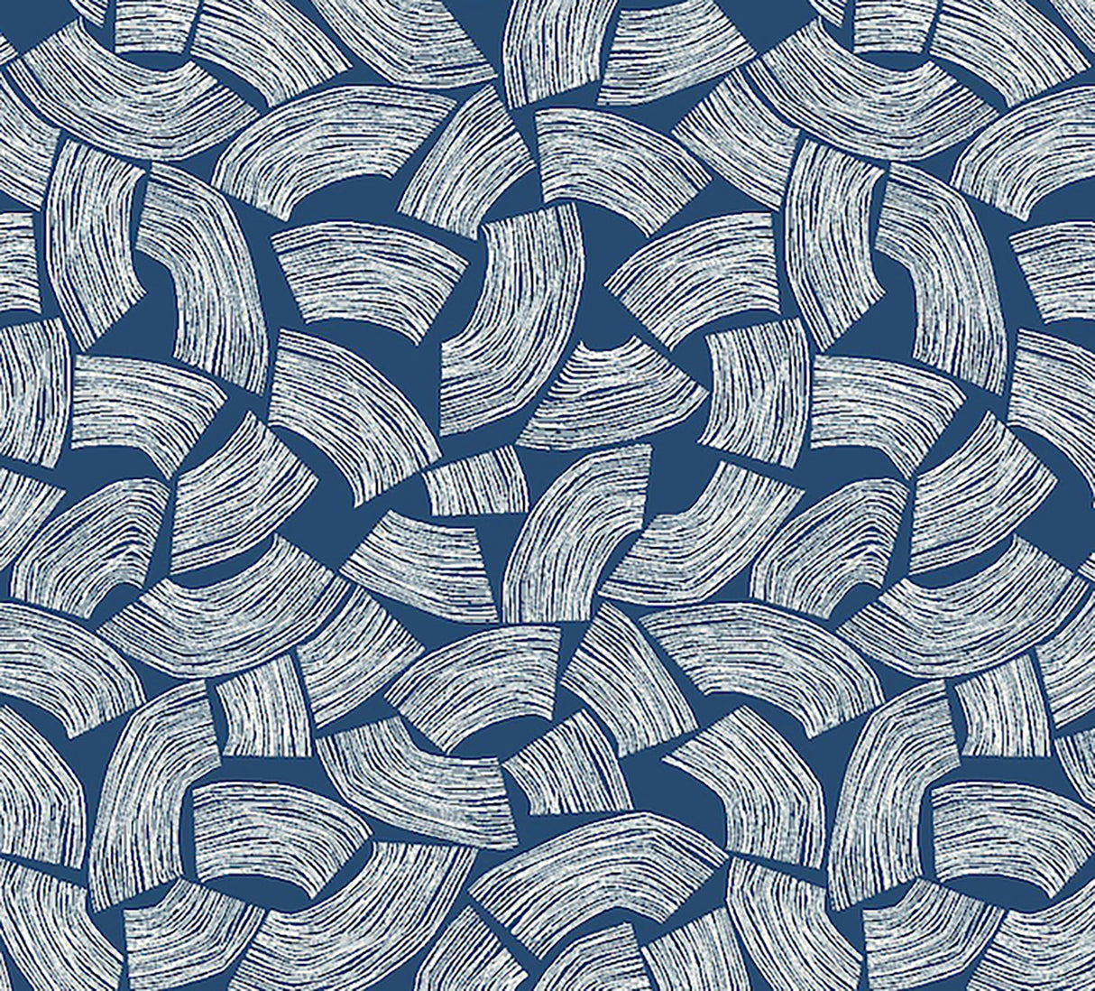 ohpopsi GHS50164W Elements Indigo Scribbled Arches Wallpaper