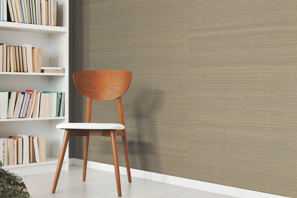 York GL0500 Abaca Weave Black Wallpaper