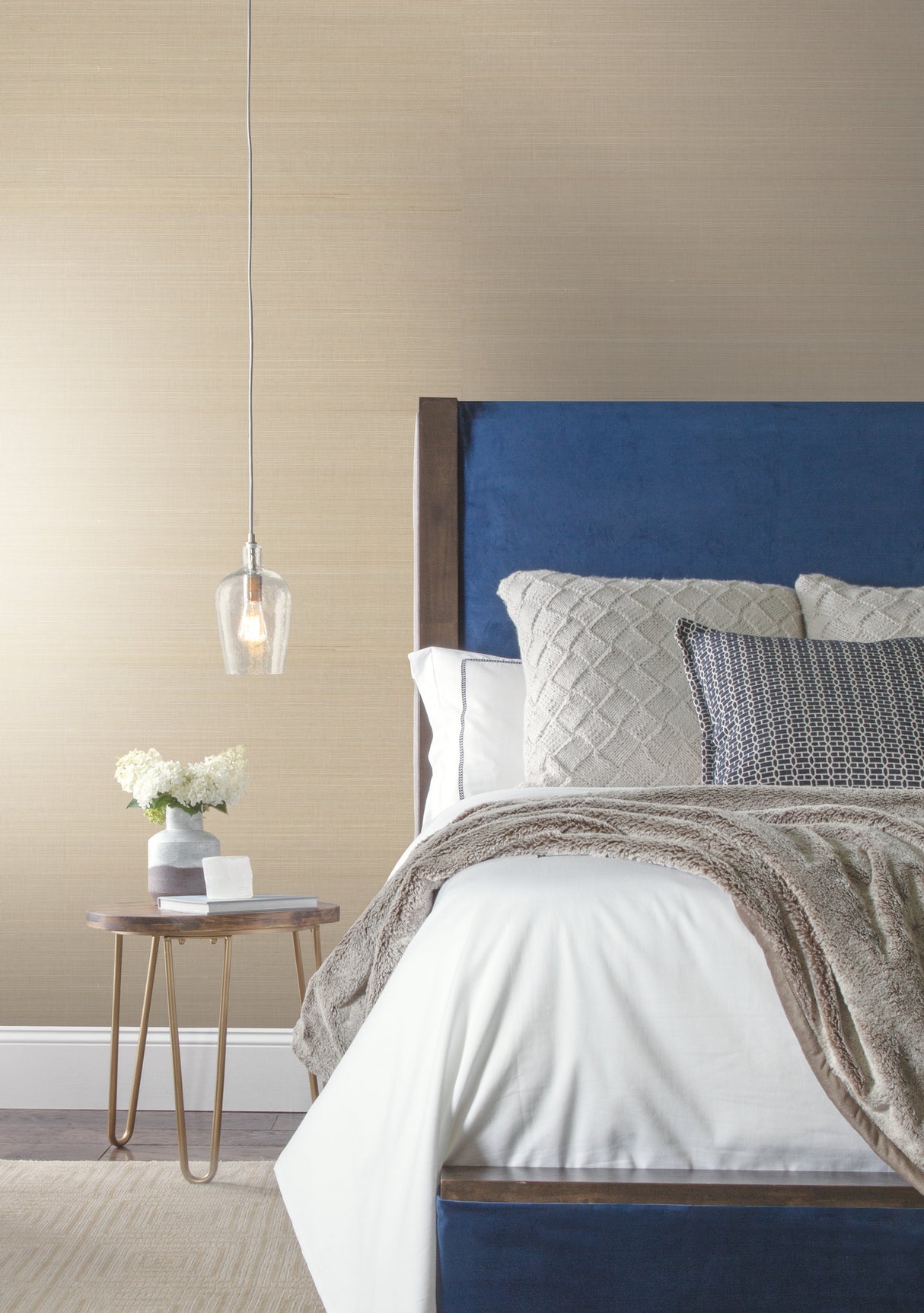 York GL0501 Abaca Weave Beige Wallpaper