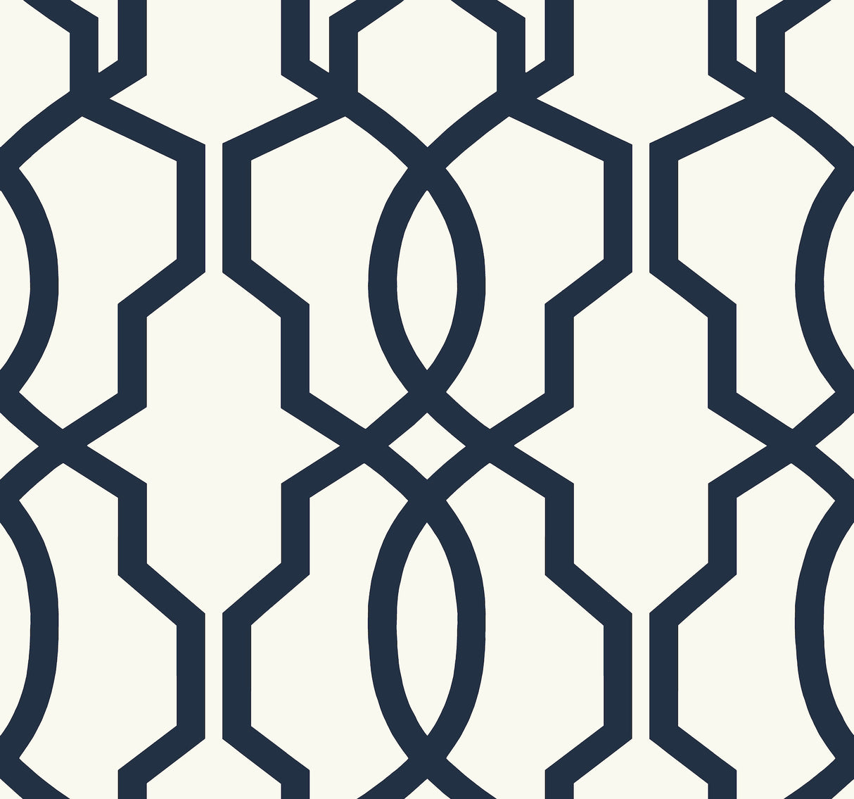 York GM7521 Hourglass Trellis Navy Wallpaper