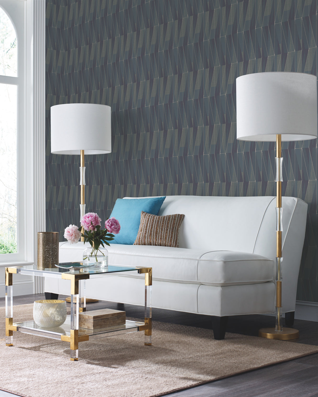 York GM7560 On an Angle Blue Wallpaper