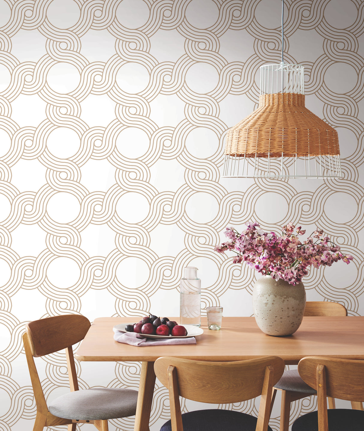 York GM7593 The Twist Gold Wallpaper