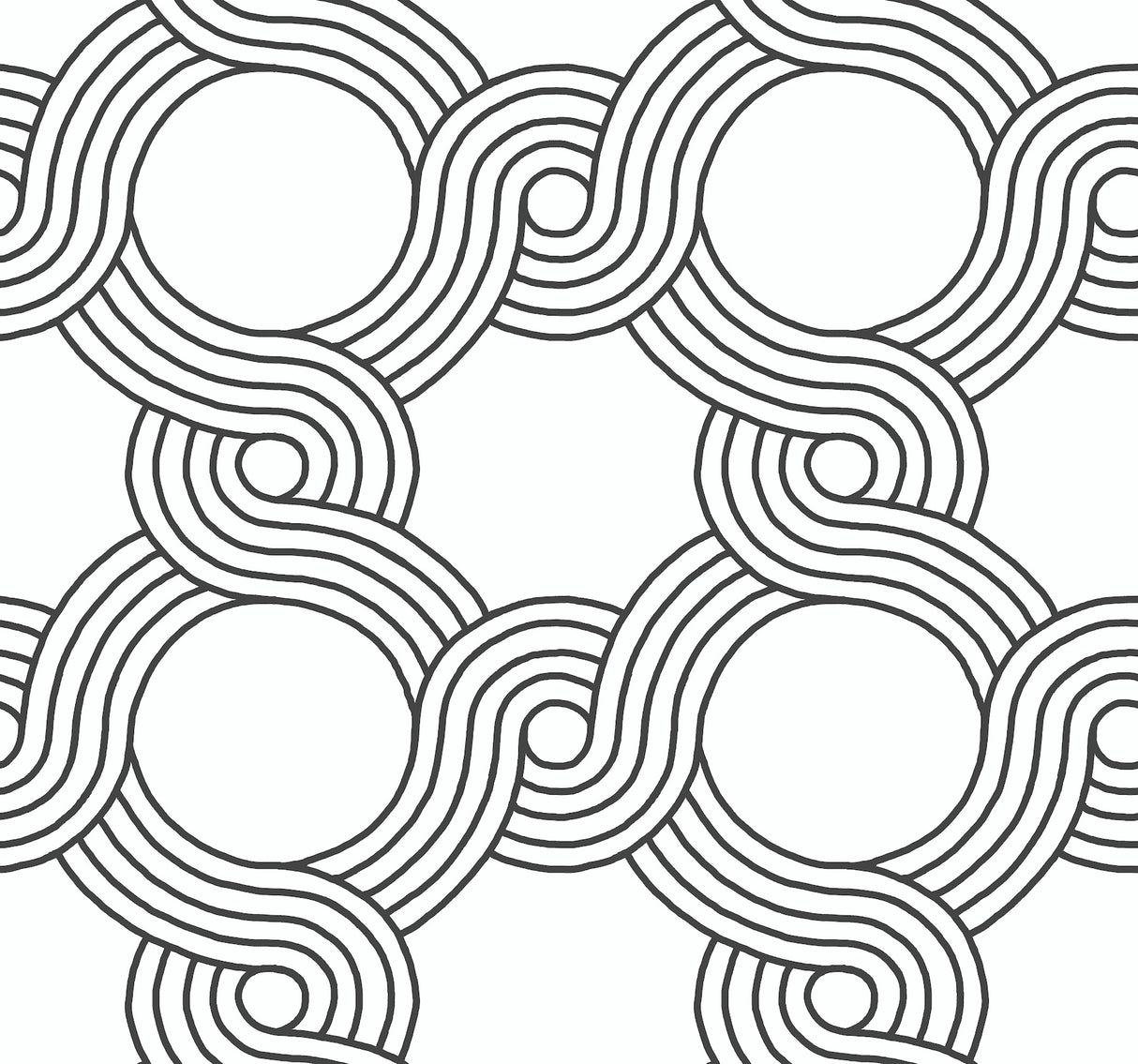 York GM7596 The Twist Black Wallpaper