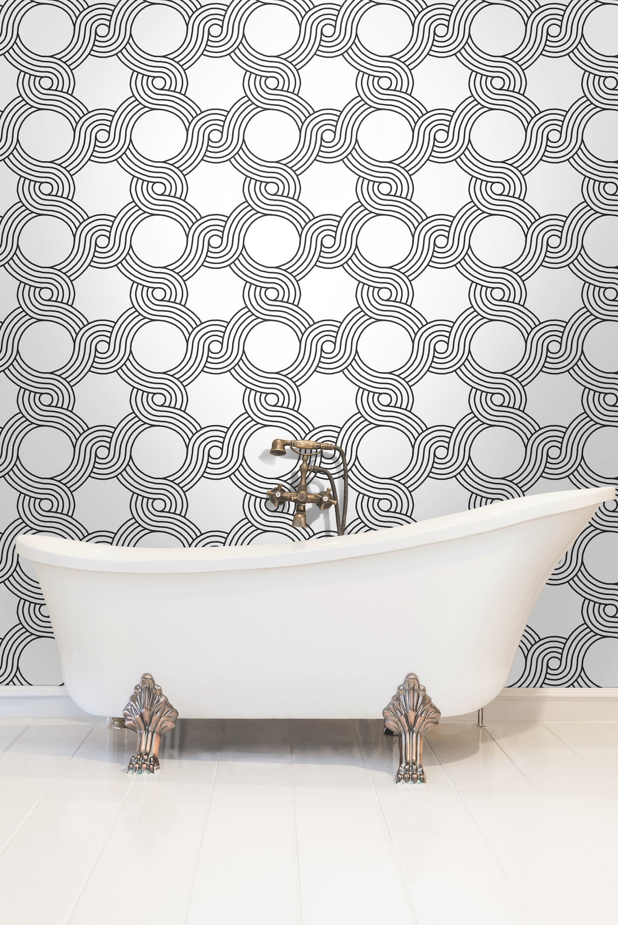York GM7596 The Twist Black Wallpaper