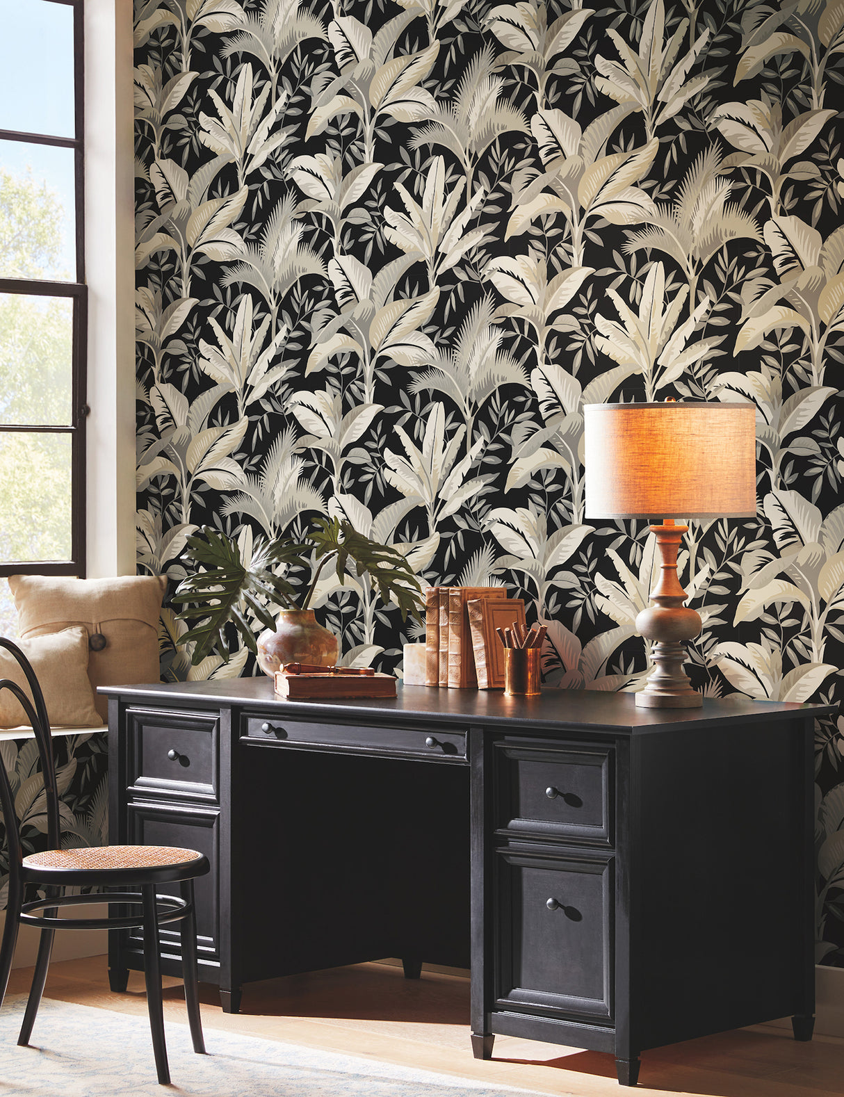 York GO8204 Summerhouse Midnight Wallpaper