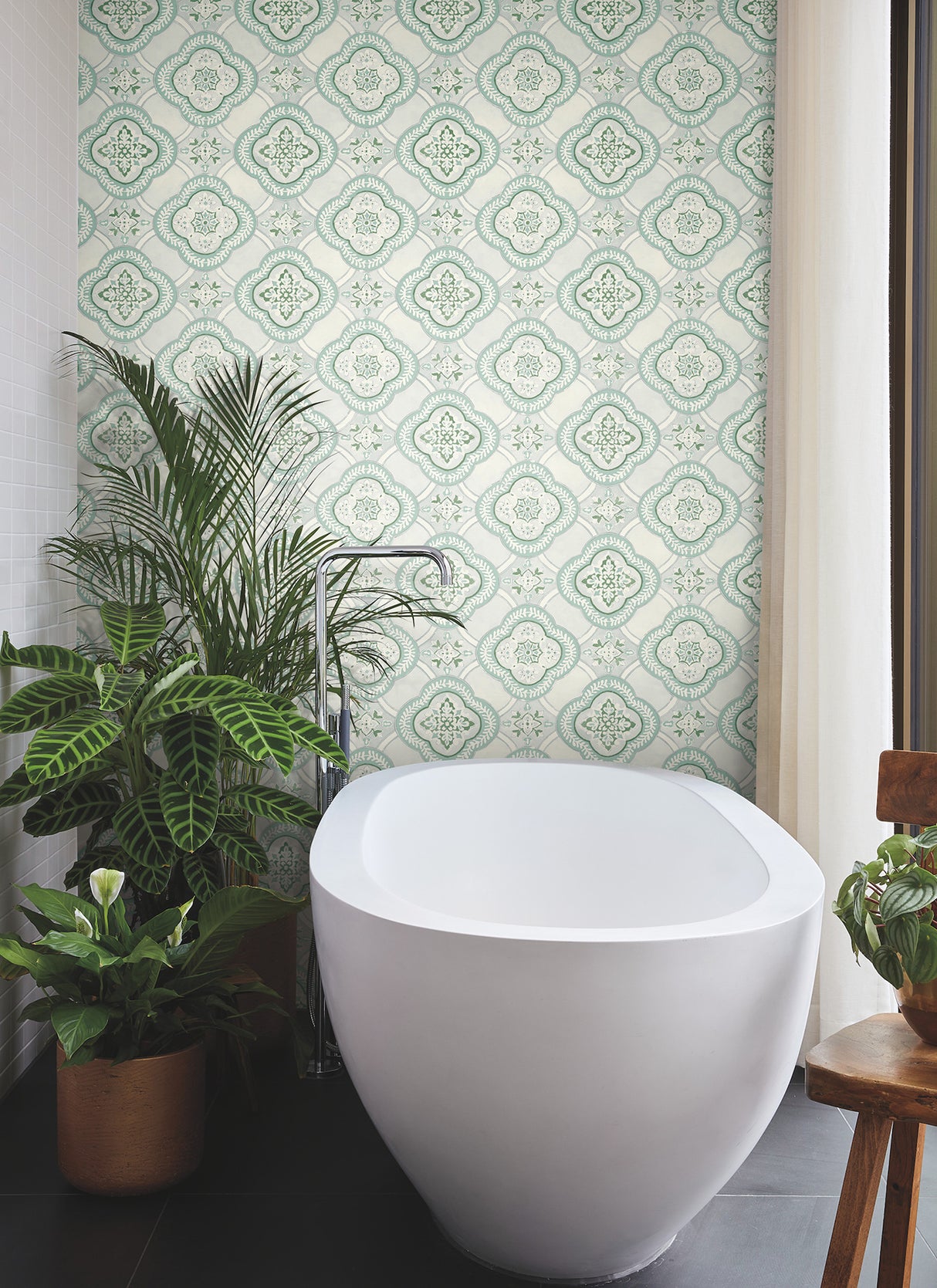 York GO8211 Garden Trellis Rain Wallpaper