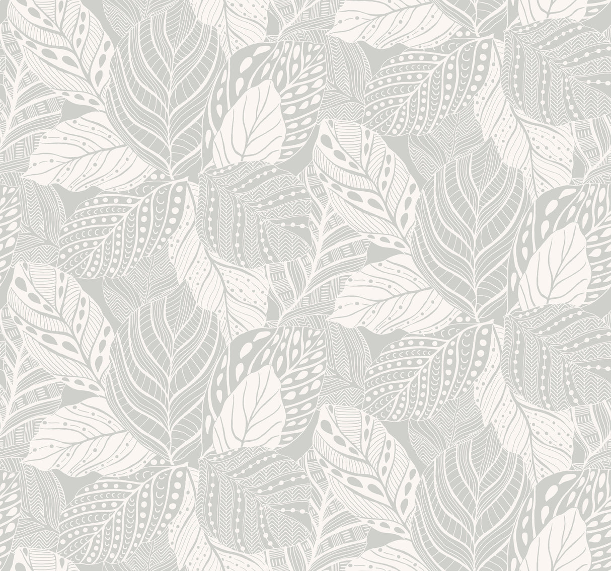 York GO8223 Vinca Grey Wallpaper