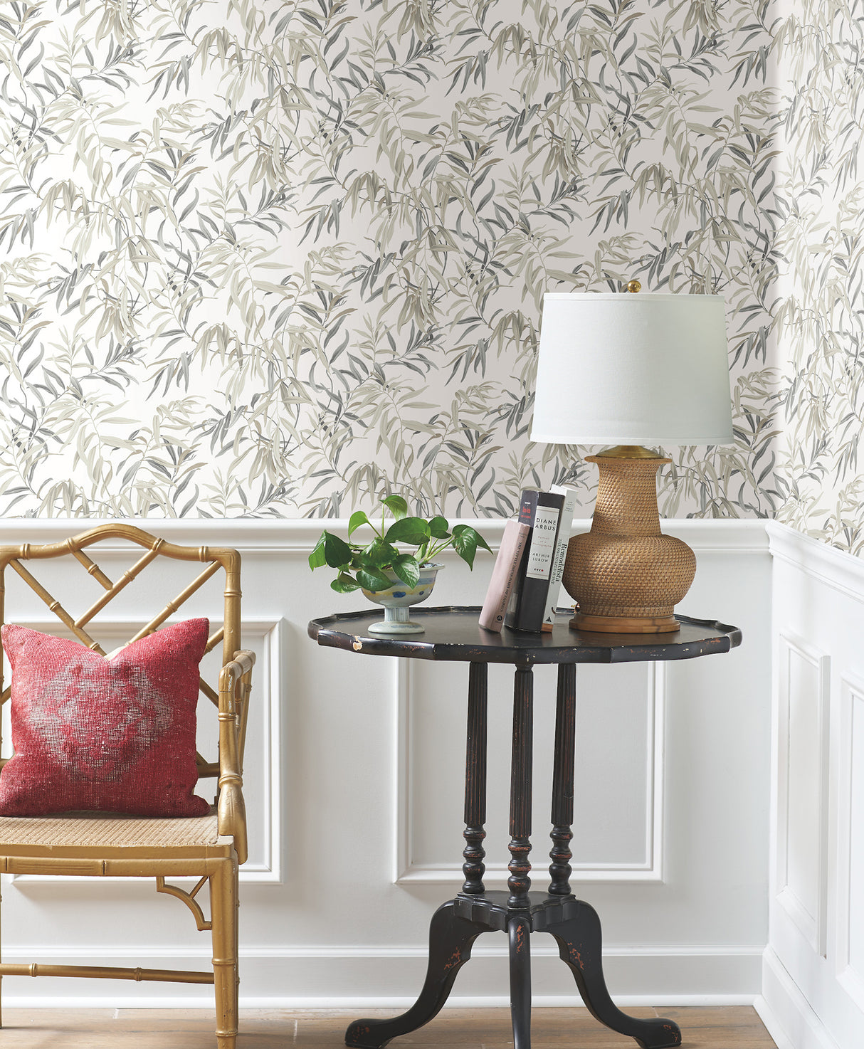 York GO8243 Willow Grove Sand Wallpaper