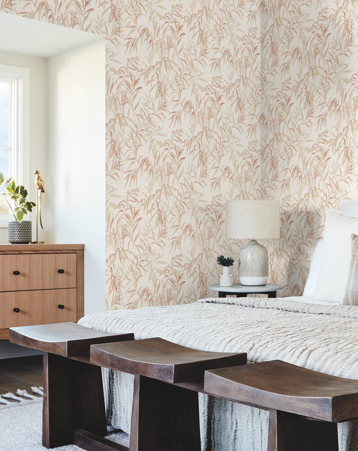 York GO8244 Willow Grove Clay Wallpaper