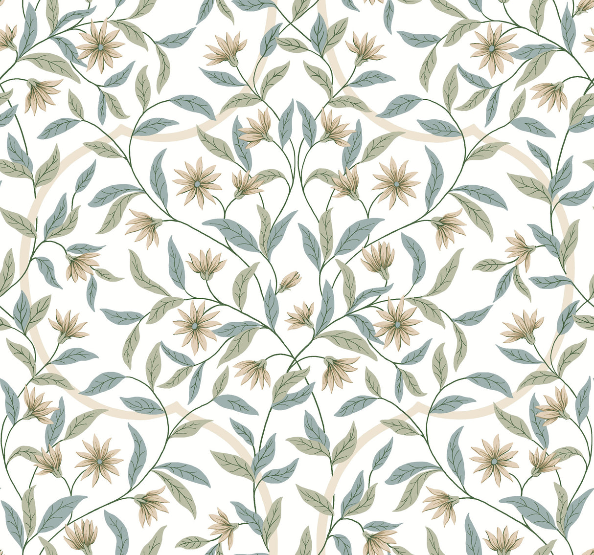 York GO8253 Eucalyptus Jasmine Wallpaper