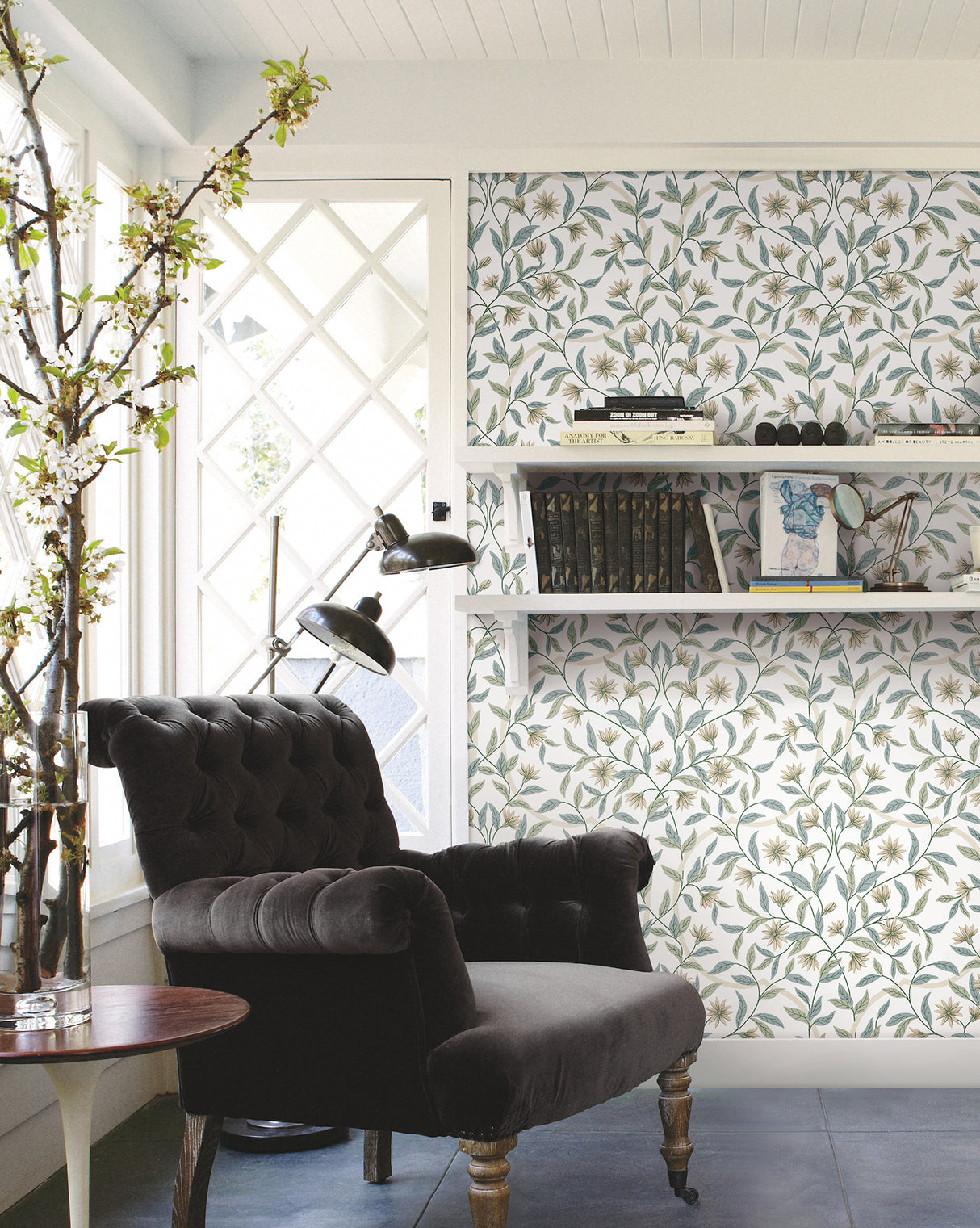 York GO8253 Eucalyptus Jasmine Wallpaper