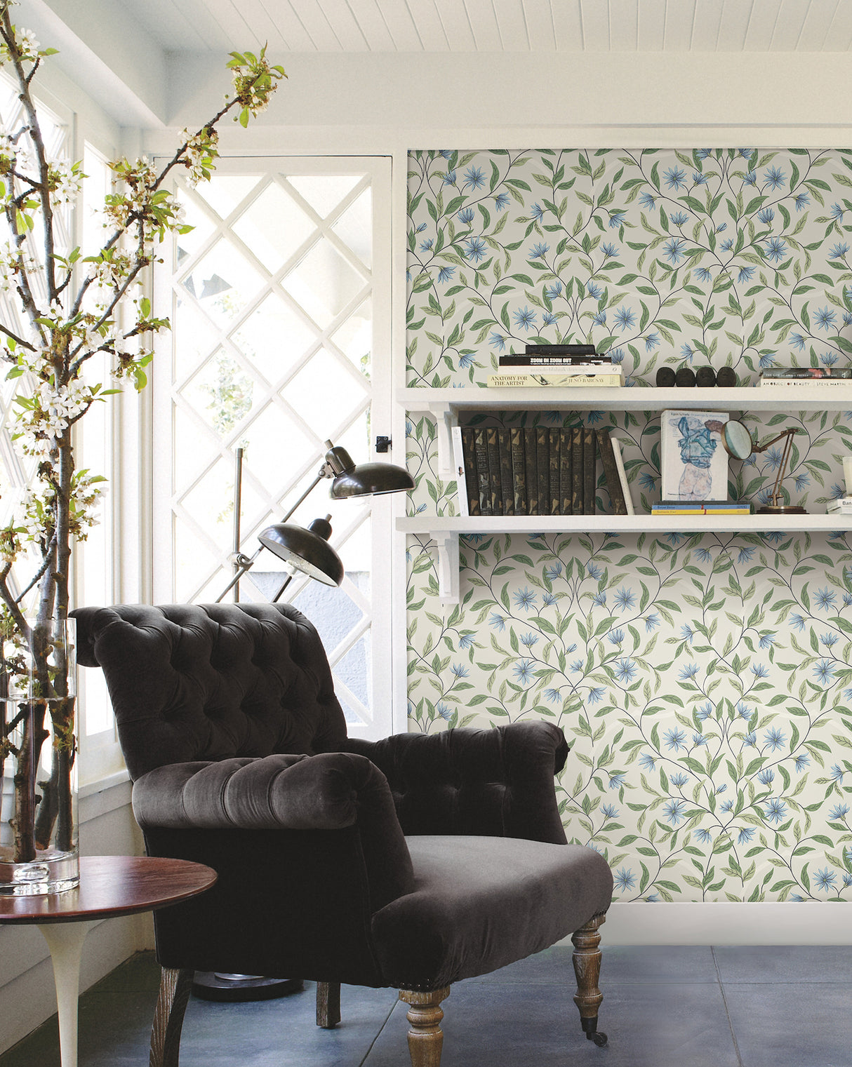 York GO8255 Cornflower Jasmine Wallpaper