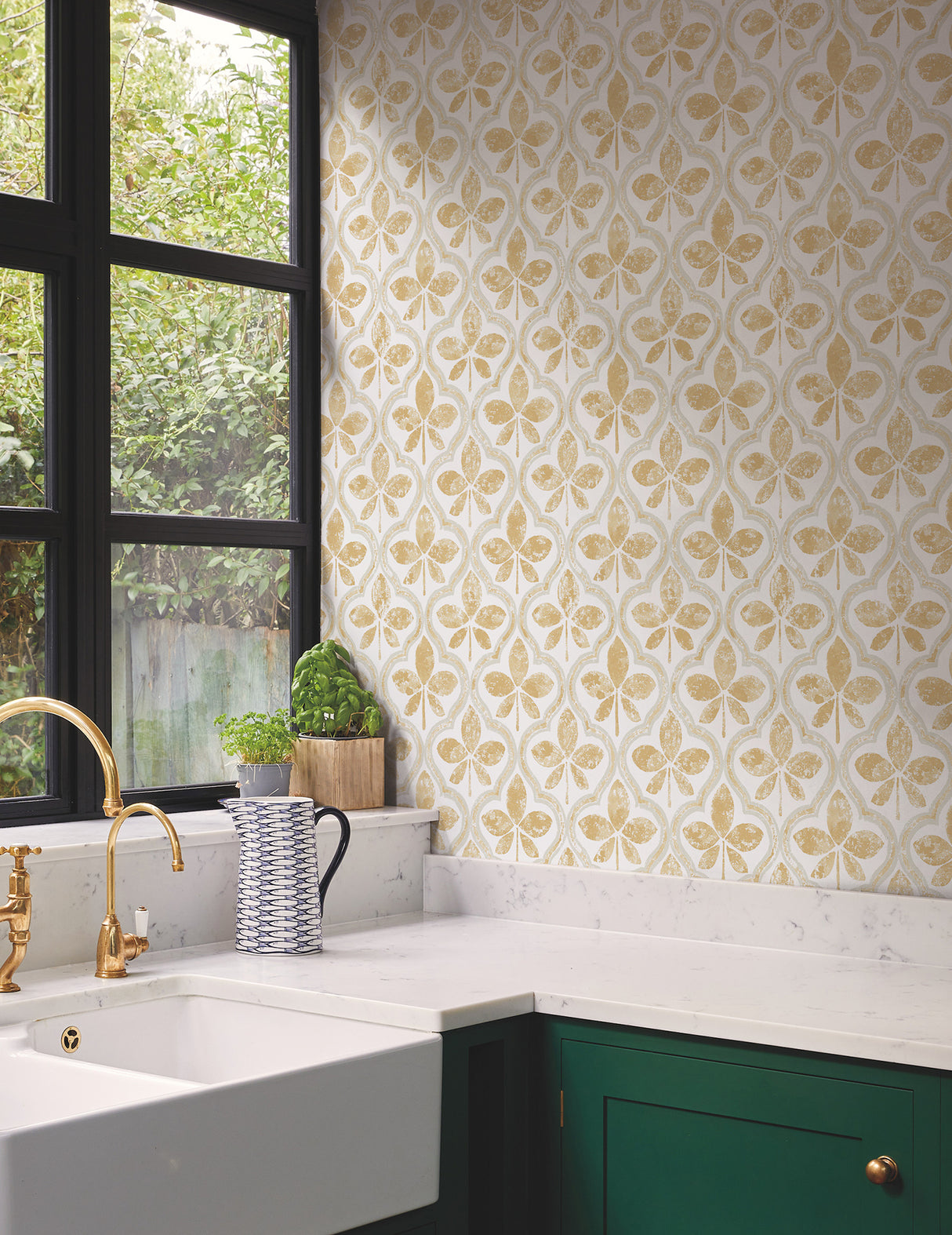 York GO8271 Sevilla Ochre Wallpaper