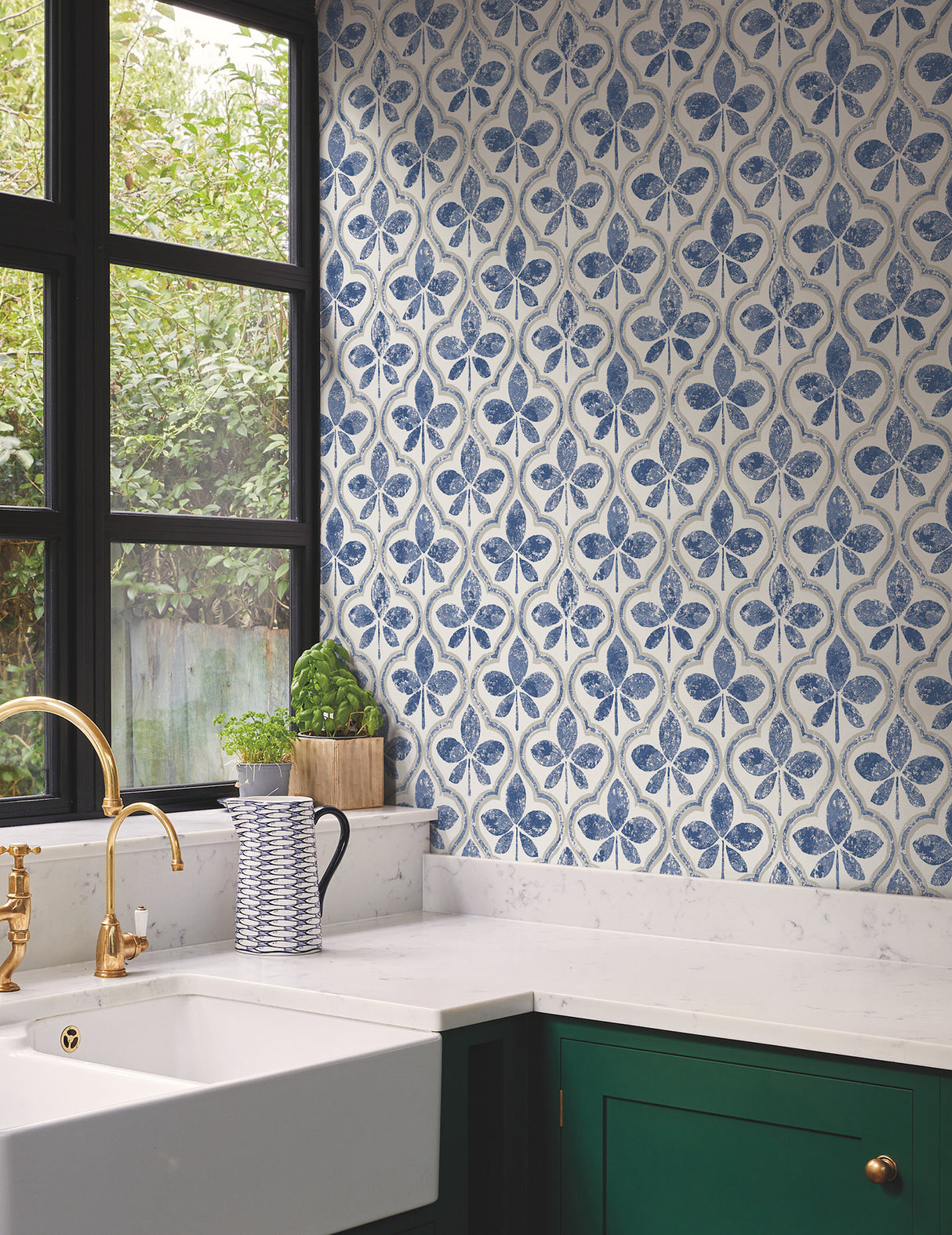 York GO8273 Sevilla Cobalt Wallpaper