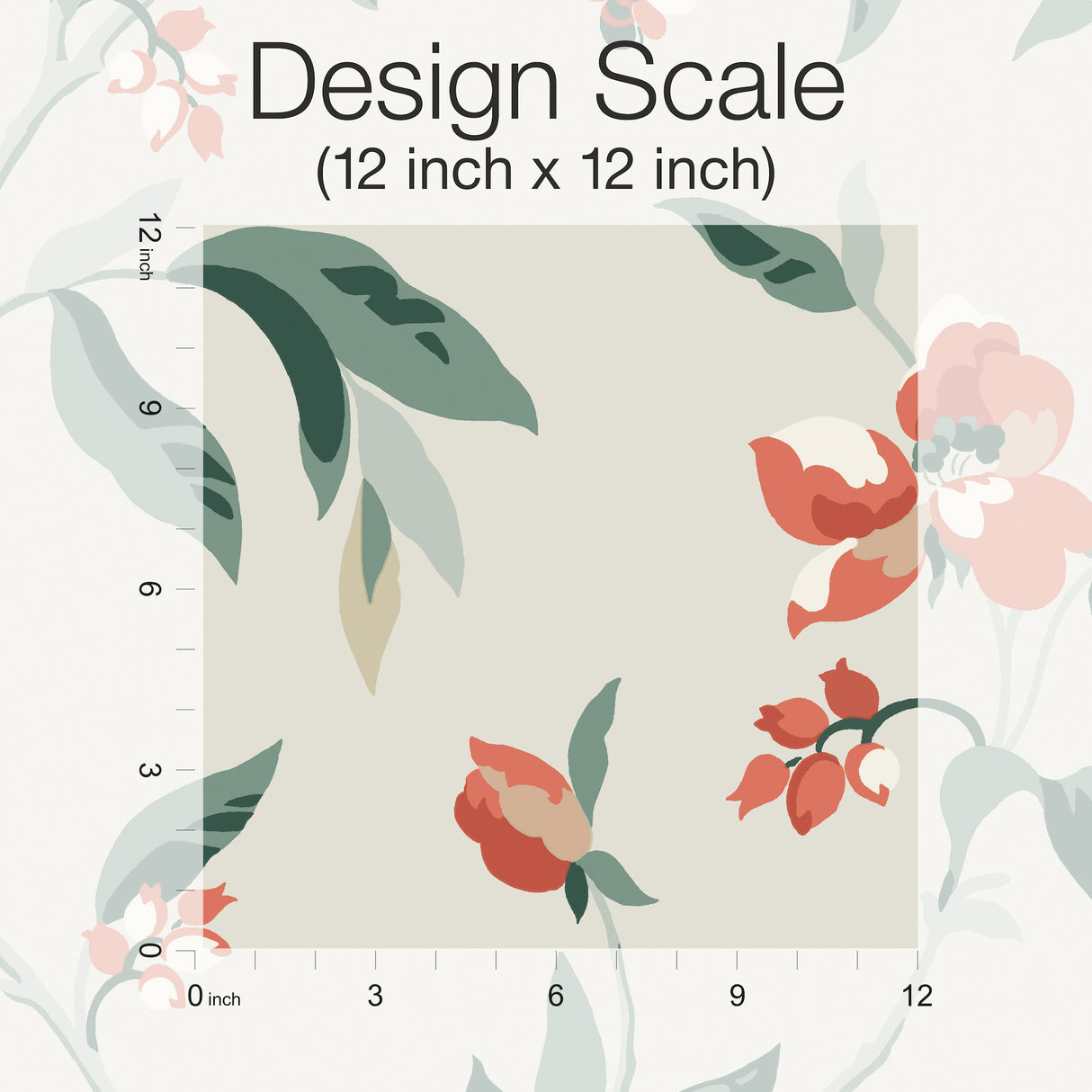 York GO8284 Springtime Beige & Orange Wallpaper