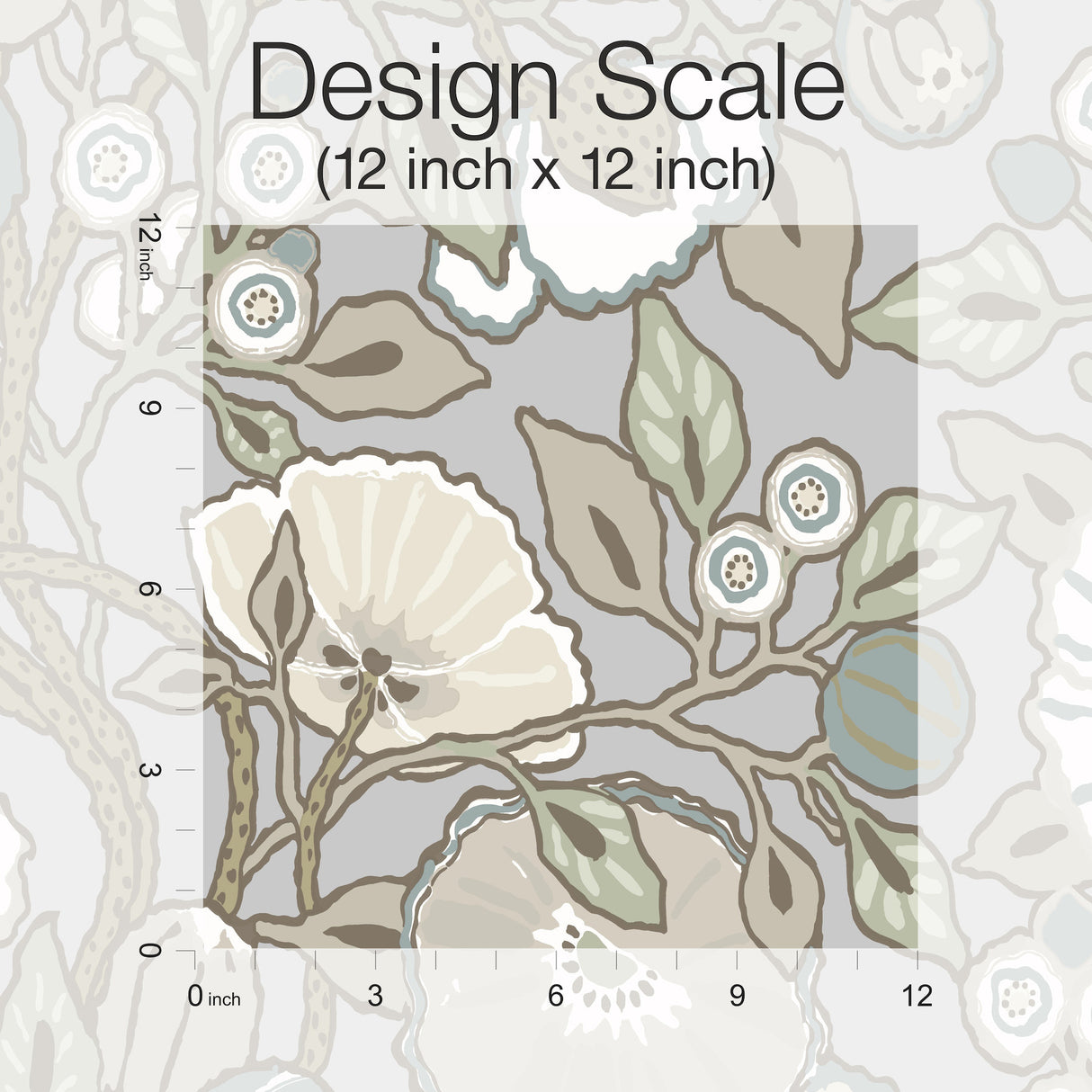 York GO8313 Vincent Poppies Heather Wallpaper