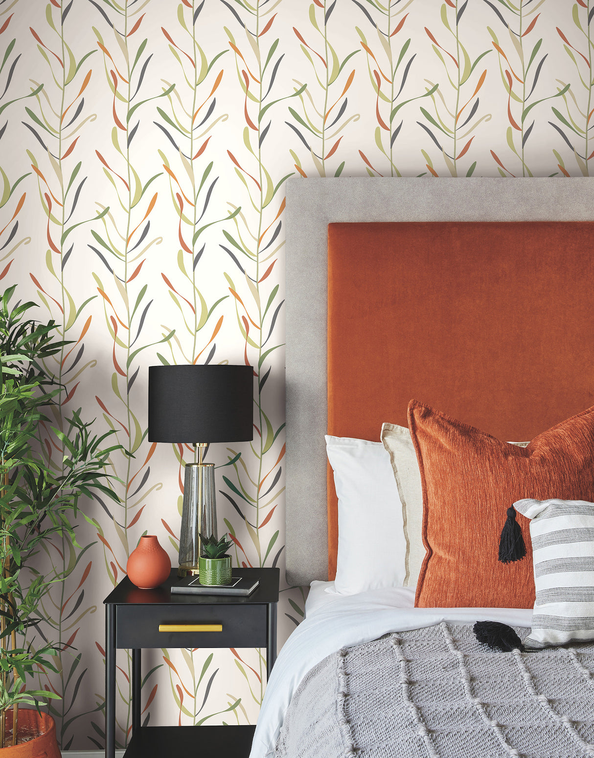 York GO8321 Chloe Vine Sienna Wallpaper