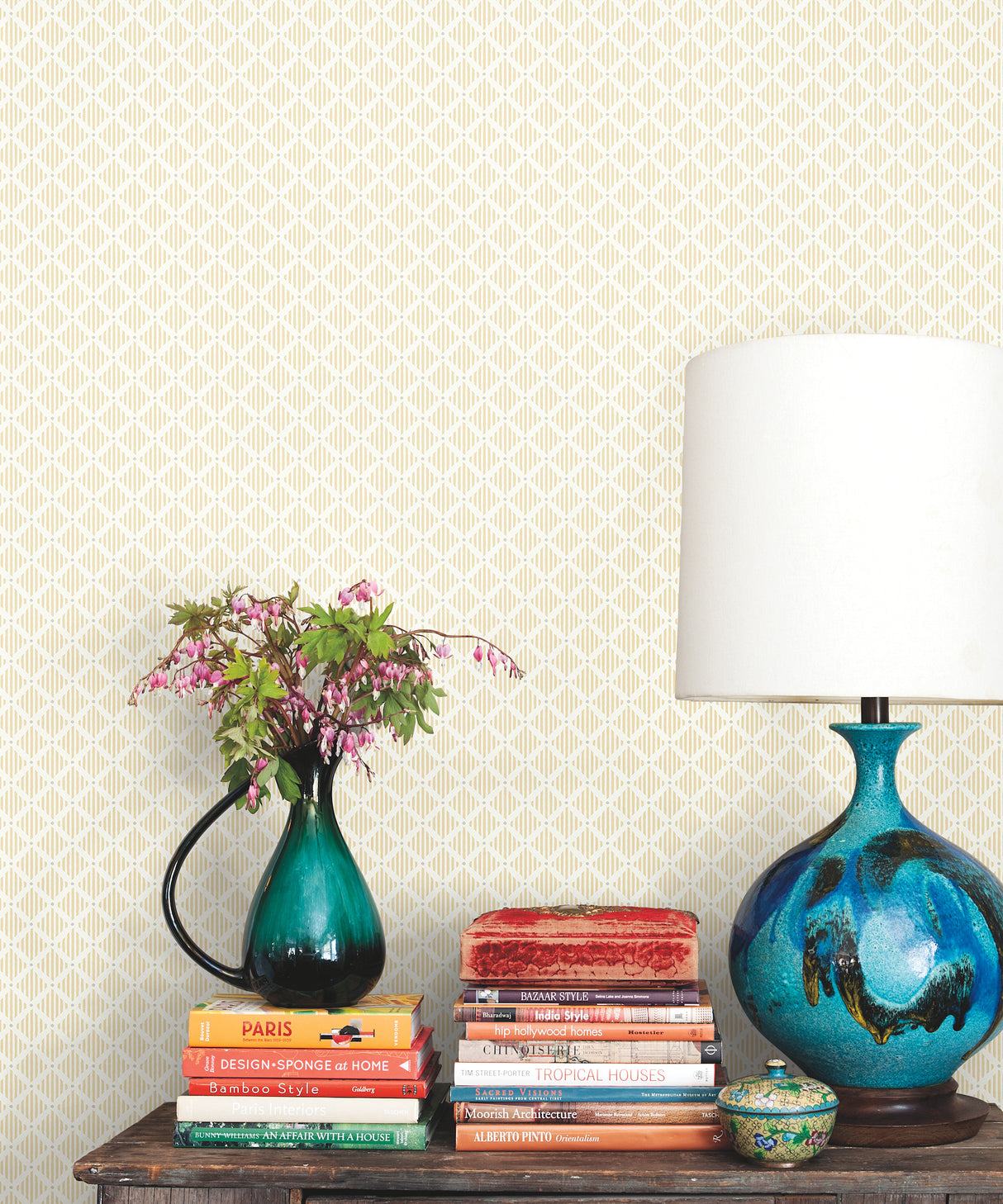 York GR6004 Diamond Gate Yellow Wallpaper