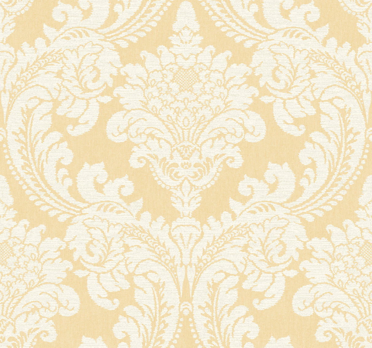 York GR6027 Tapestry Damask Yellow Wallpaper