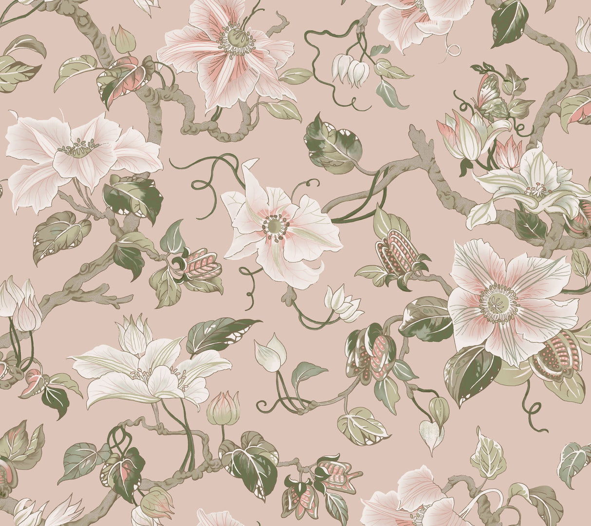 Ronald Redding GT4511 Marguerite Vine Wallpaper - Eade's Wallpaper