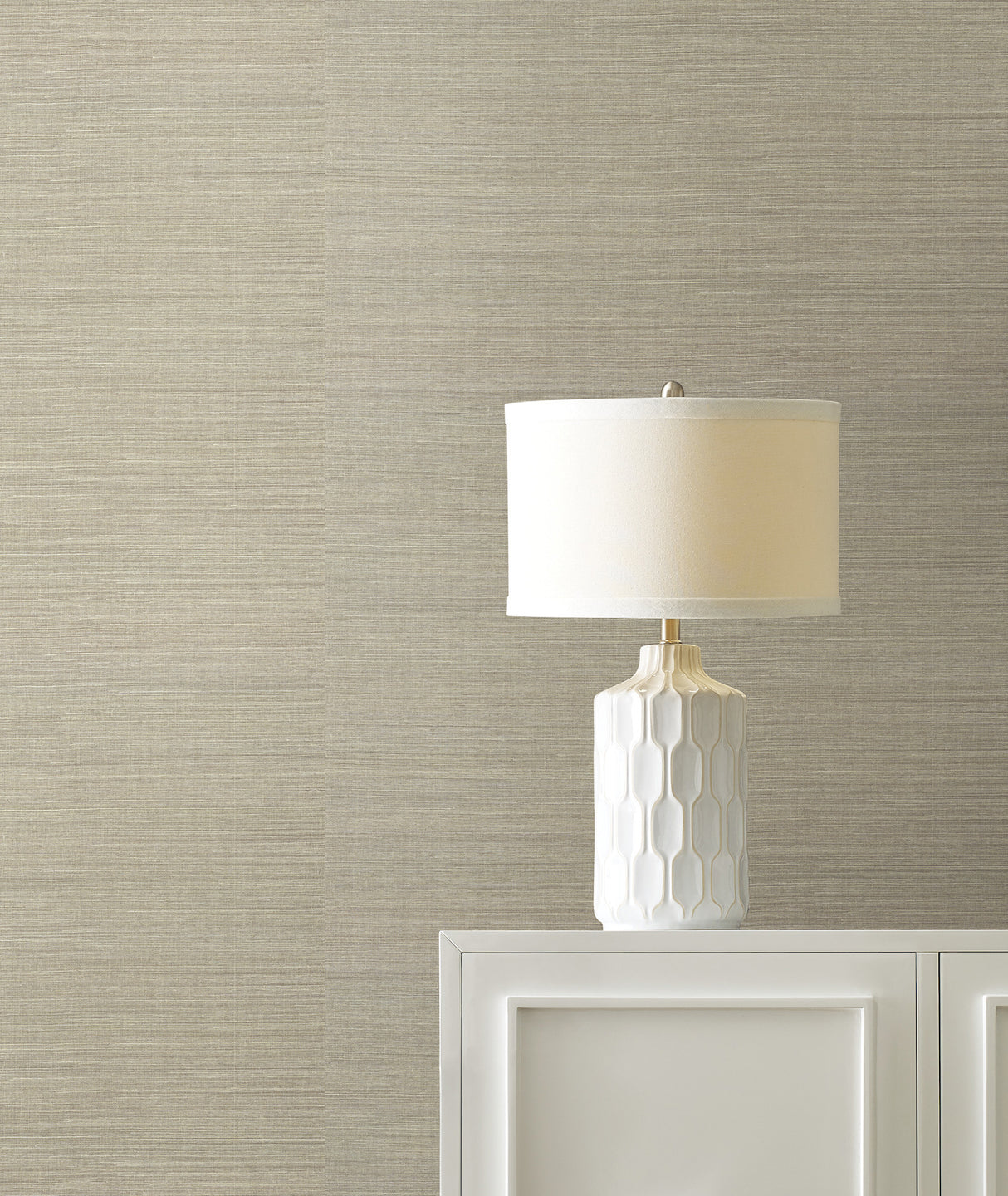 York GV0135NW Maguey Sisal Silver Wallpaper