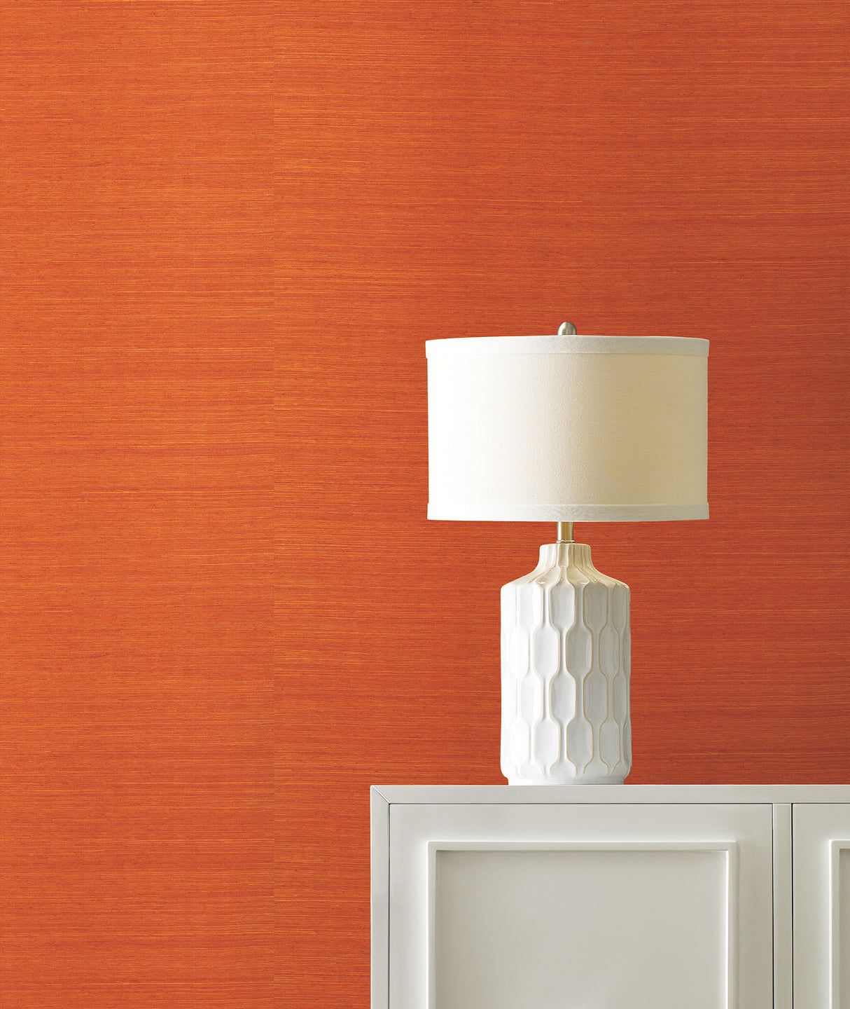 York GV0140NW Maguey Sisal Clementine Wallpaper