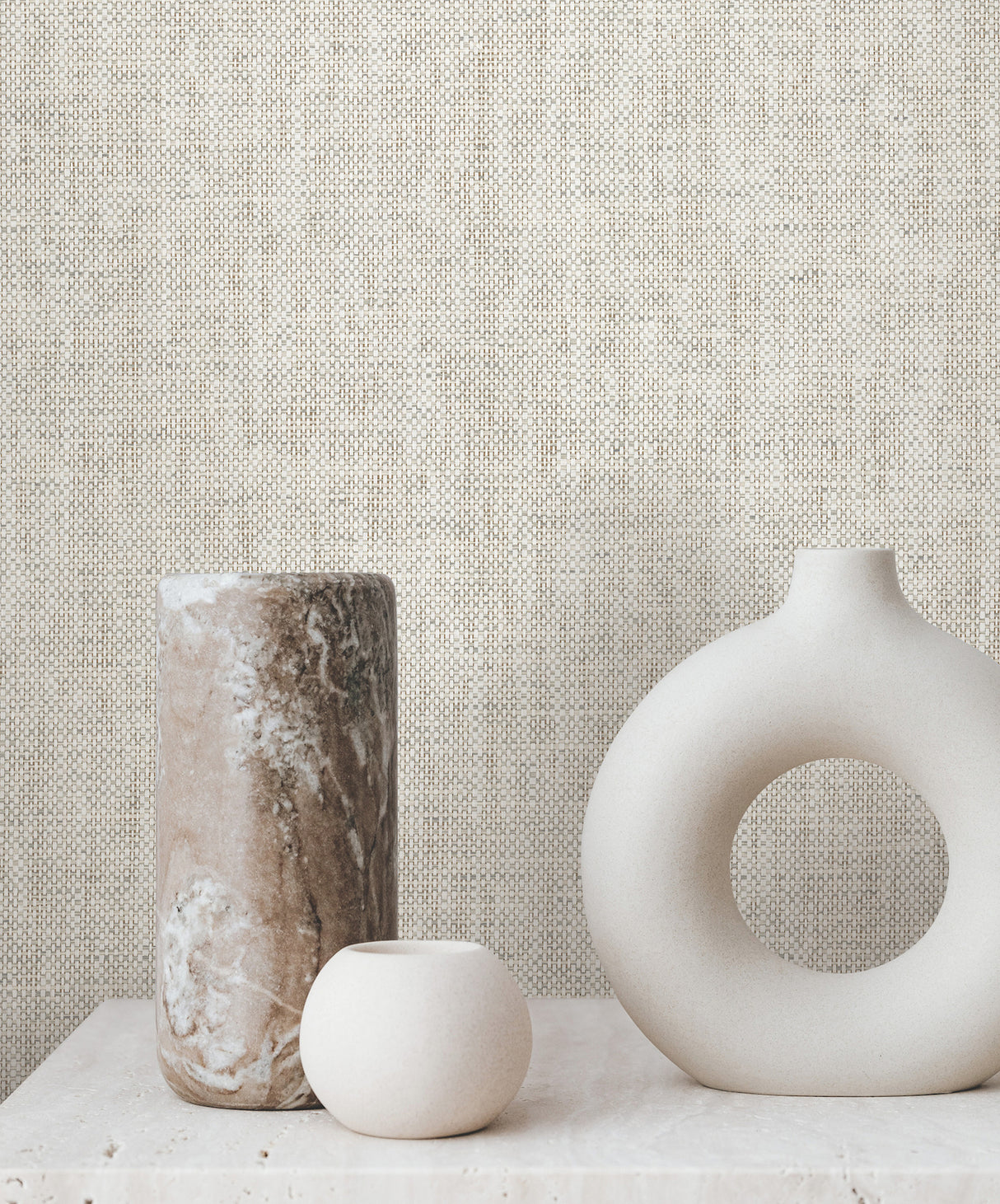York GV0182LM Kami Paperweave Smoke Wallpaper