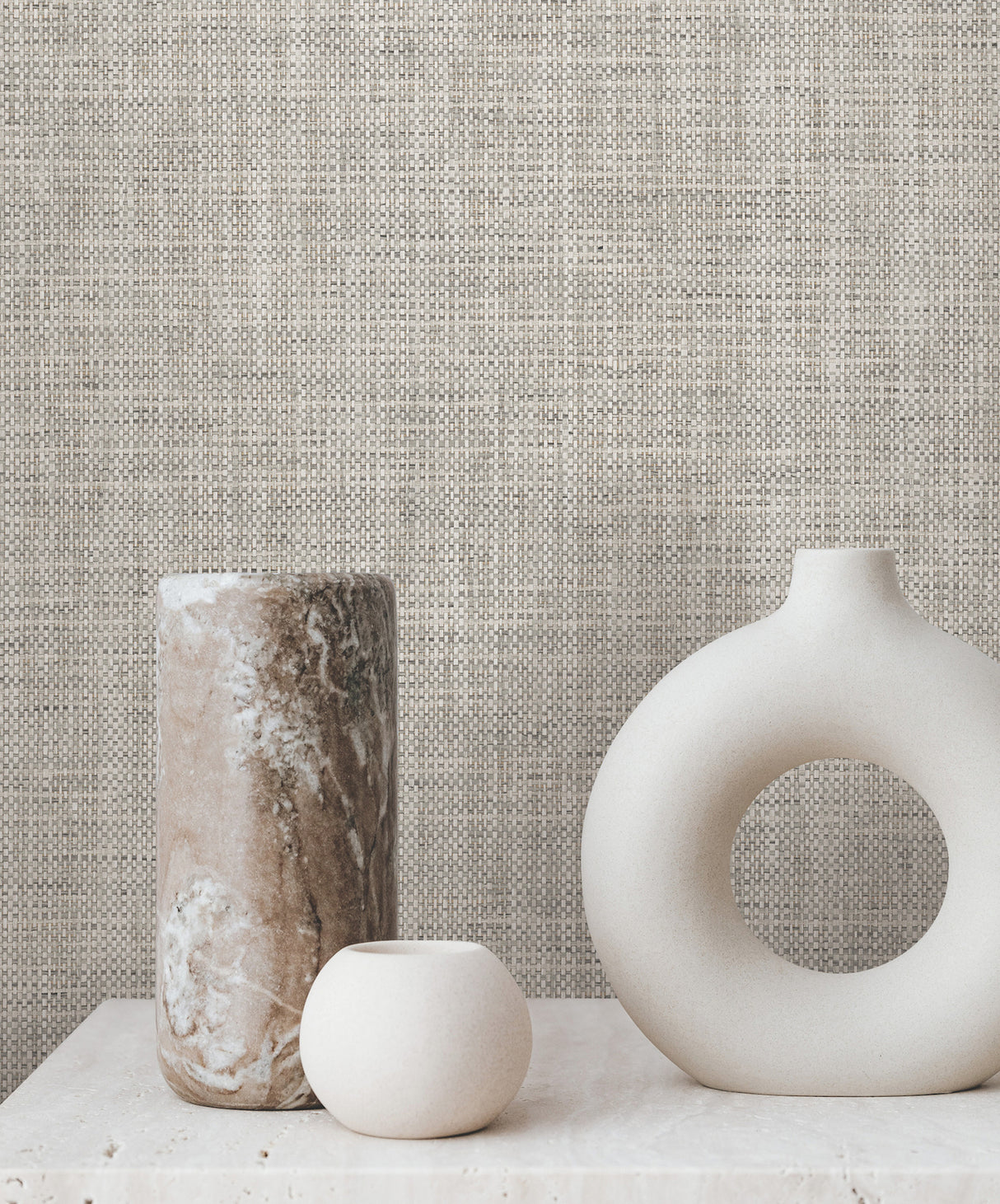 York GV0183 Edo Paperweave Charcoal Wallpaper