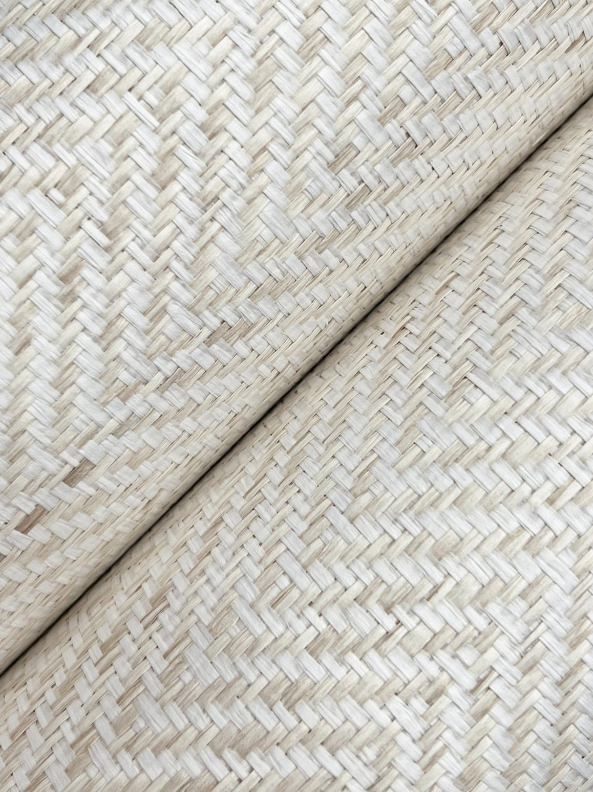 York GV0194 Tailored Weave White Wallpaper