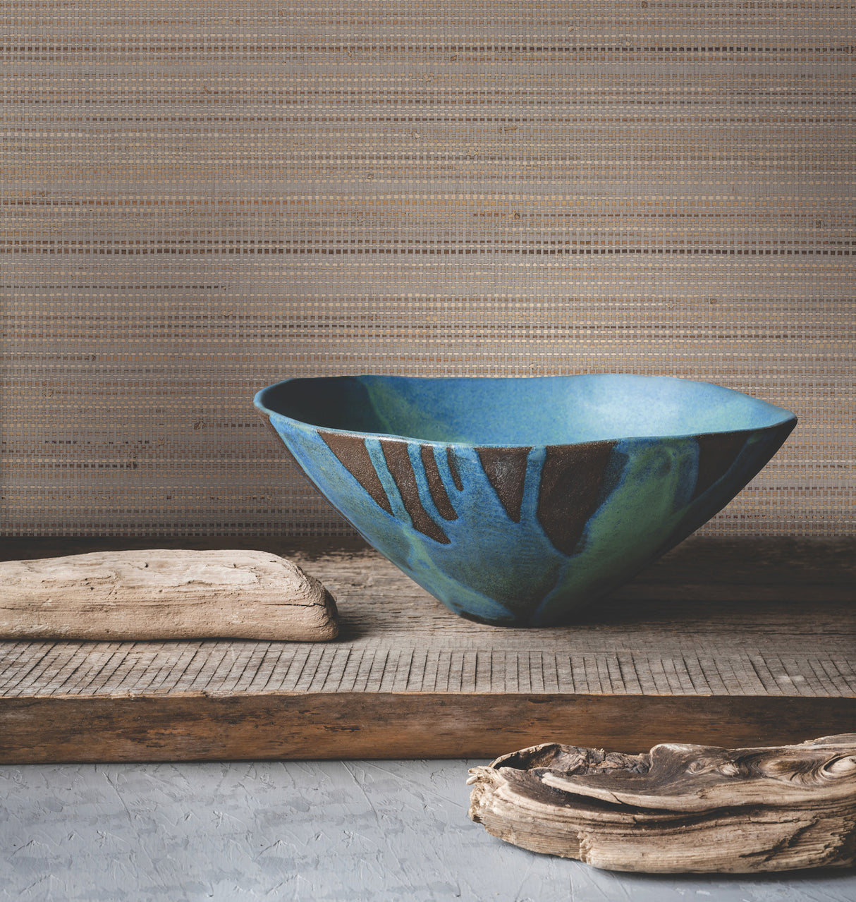 York GV0203 Marled Abaca Grey Wallpaper