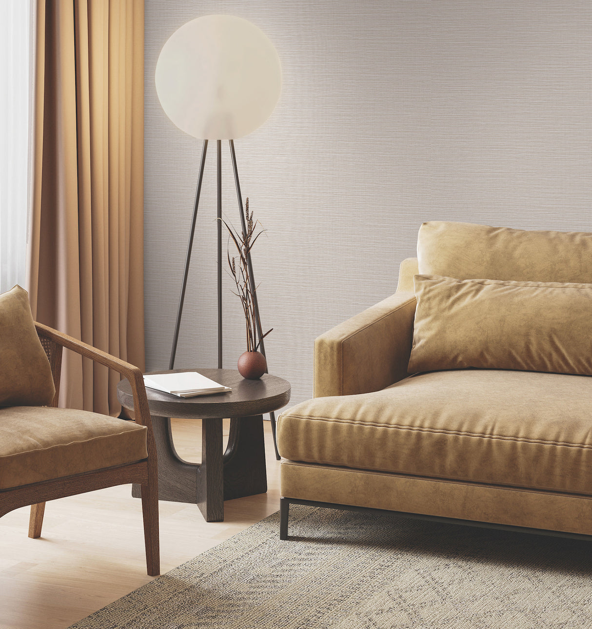 York GV0225 Horizon Paperweave Taupe Wallpaper