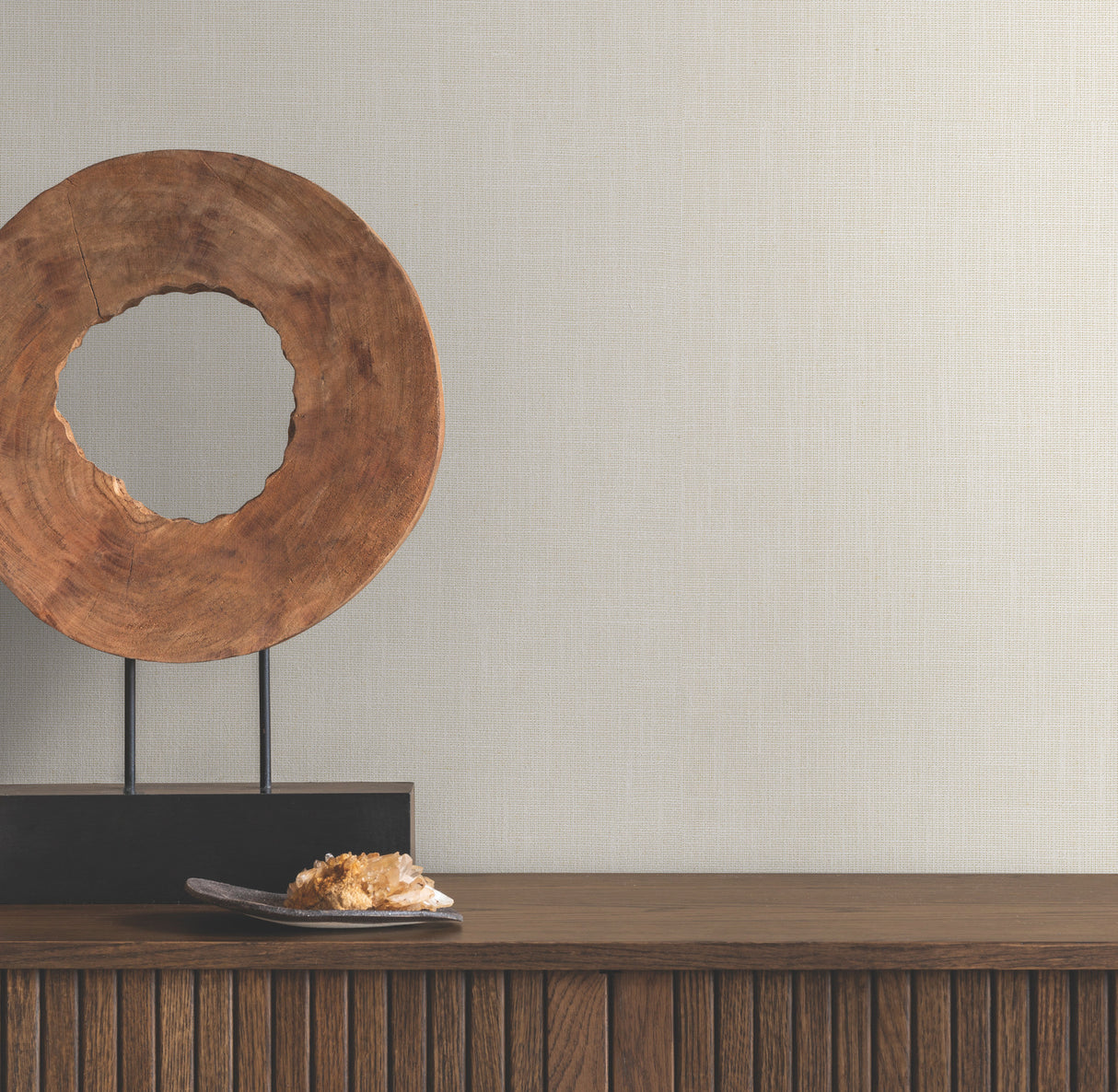 York GV0228 Classic Linen White Wallpaper