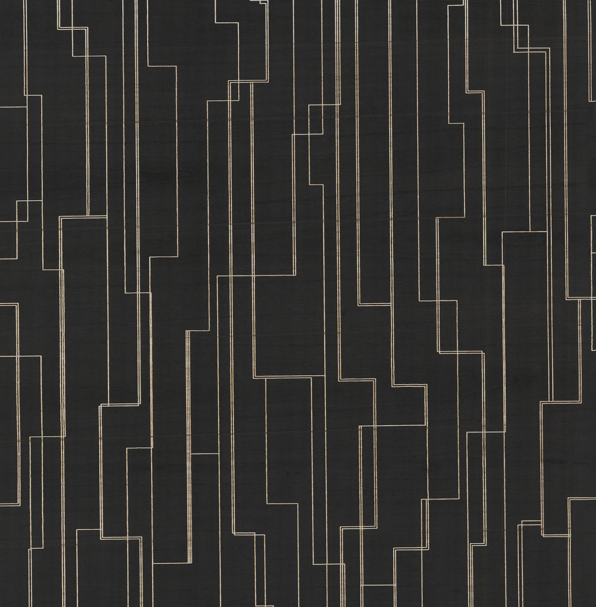 York GV0256 Inlay Line Black Wallpaper
