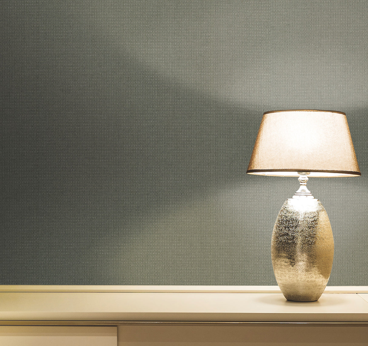 York GV0261 Wicker Work Evergreen Wallpaper