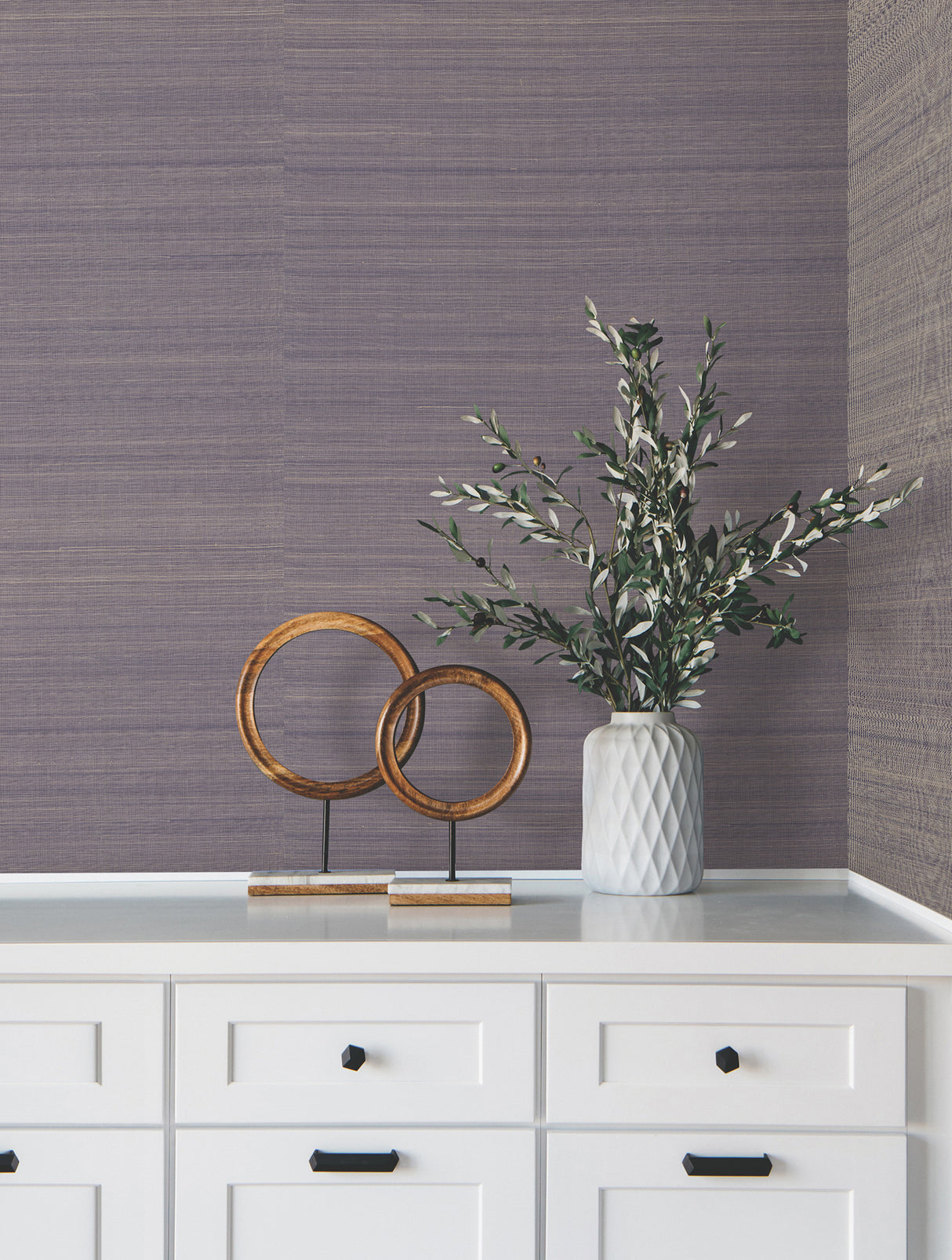 York GV0273 Modern Abaca Indigo Wallpaper