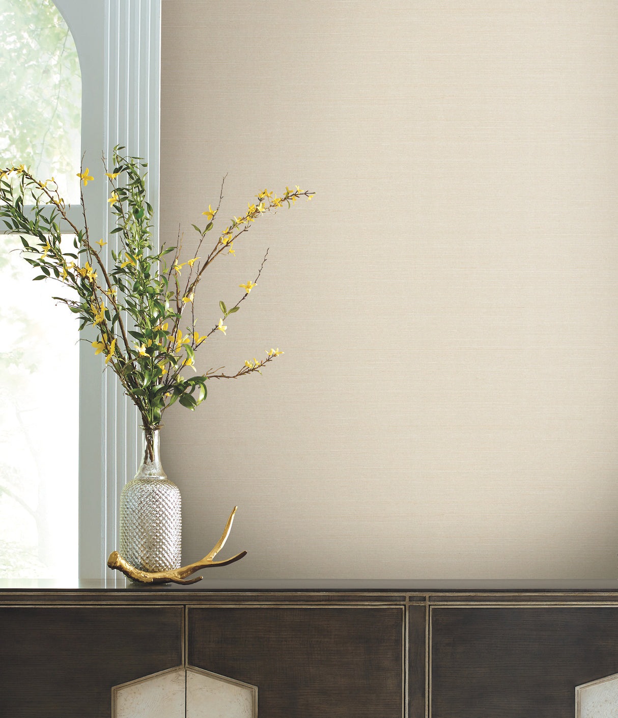 York GV0282 Delicate Abaca Sand Wallpaper