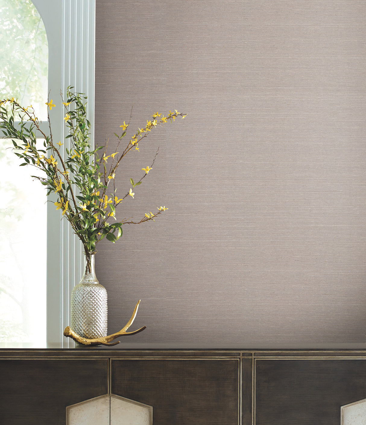 York GV0283 Delicate Abaca Slate Wallpaper