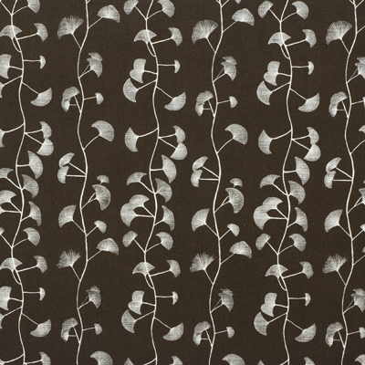 LEE JOFA MODERN GWF-2616.616.0 FANS CHOCO/CREAM Fabric - Eade's Wallpaper