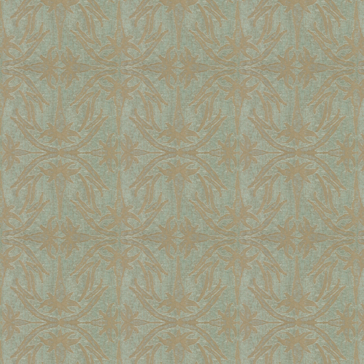 LEE JOFA MODERN GWF-2926.13.0 LILY BRANCH AQUA Fabric - Eade's Wallpaper