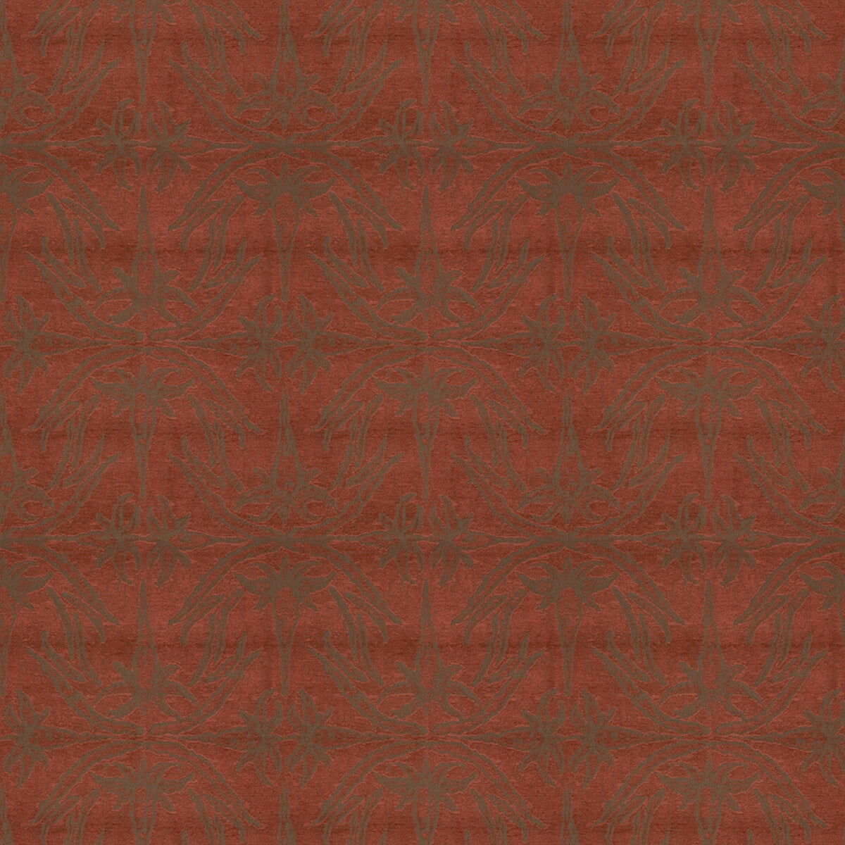 LEE JOFA MODERN GWF-2926.19.0 LILY BRANCH RED Fabric - Eade's Wallpaper