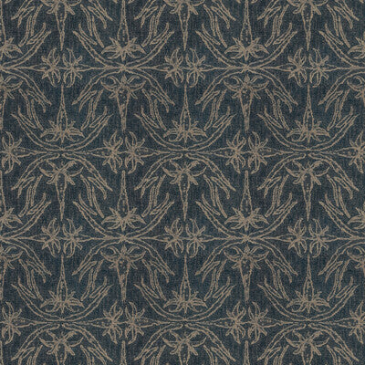 LEE JOFA MODERN GWF-2926.50.0 LILY BRANCH MIDNIGHT Fabric - Eade's Wallpaper