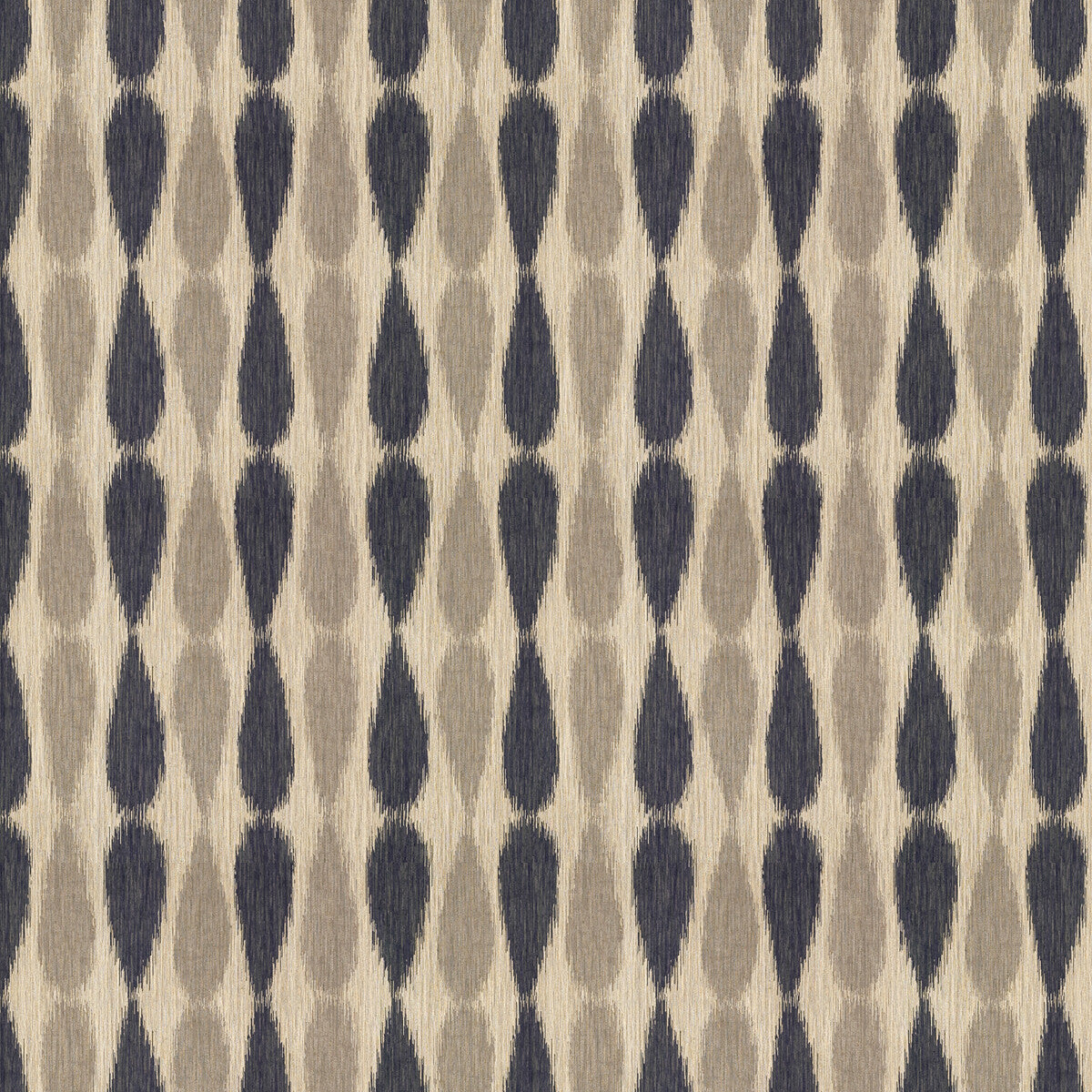 LEE JOFA MODERN GWF-2927.511.0 IKAT DROPS MIDNIGHT Fabric - Eade's Wallpaper