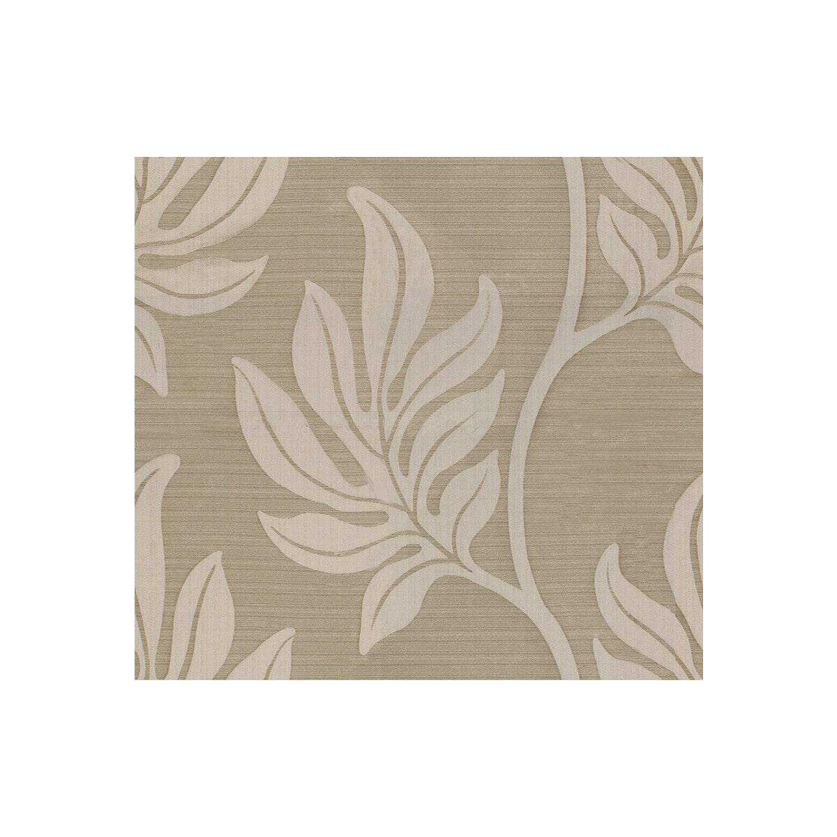 LEE JOFA MODERN GWF-3038.16.0 LEAF STRIE BEIGE Fabric - Eade's Wallpaper