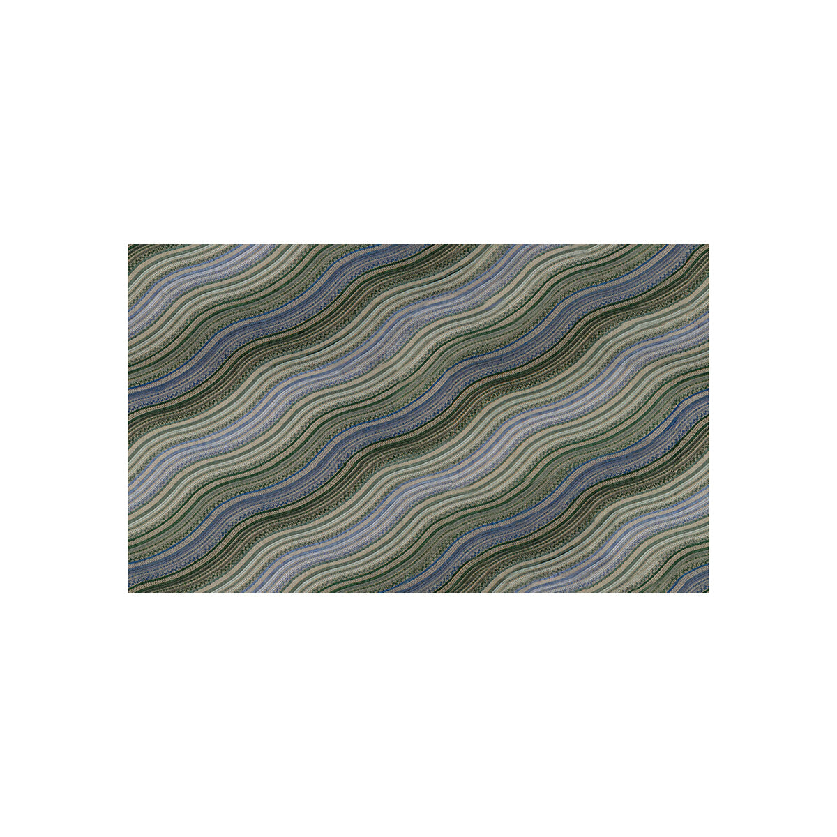 LEE JOFA MODERN GWF-3100.313.0 WATER STRIPE EMB JUNIPER/LAKE Fabric - Eade's Wallpaper