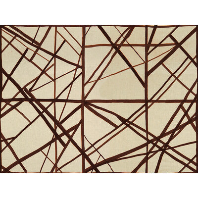 LEE JOFA MODERN GWF-3101.911.0 CHANNELS PLUM/OATMEAL Fabric - Eade's Wallpaper